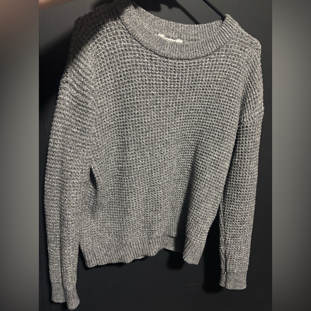 Time and Tru Textured Gray Women's Sweater